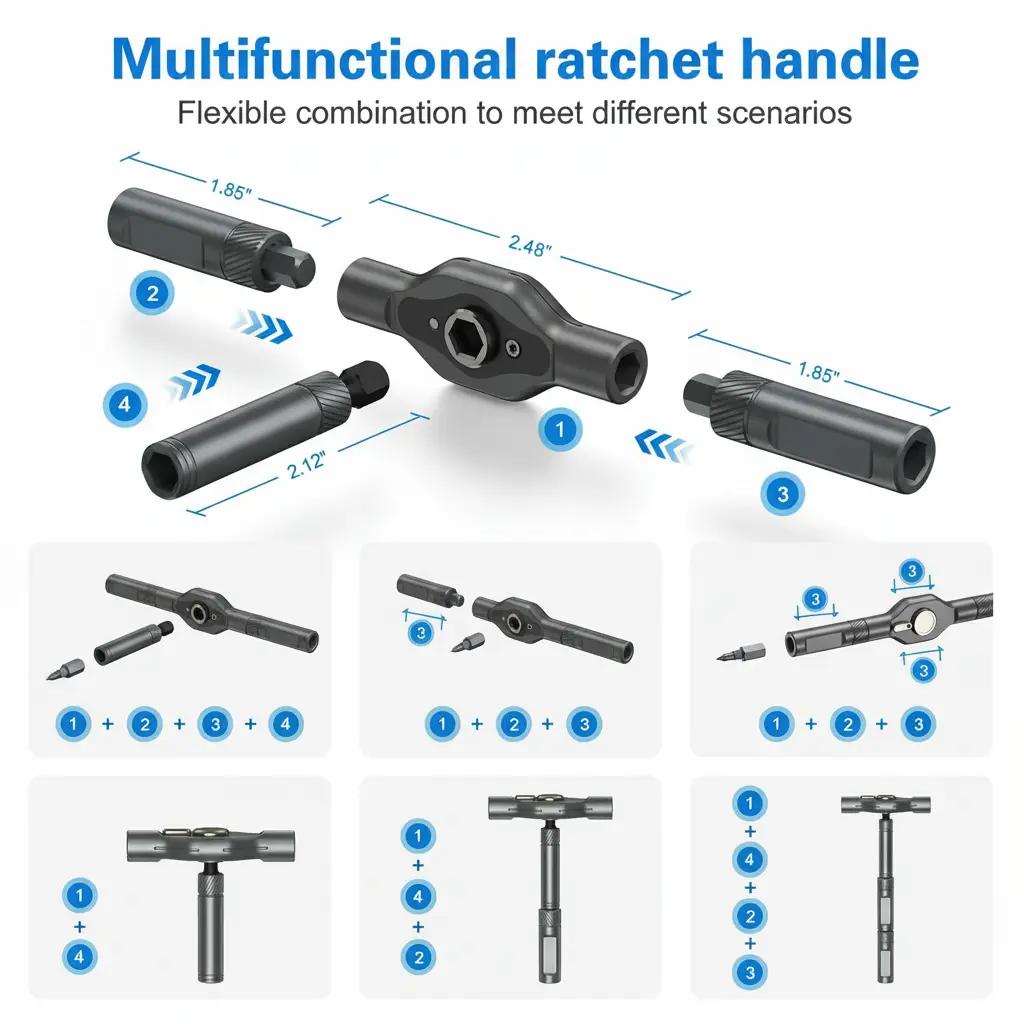 24-in-1 Multifunctional Magnetic Screwdriver Combo Kit