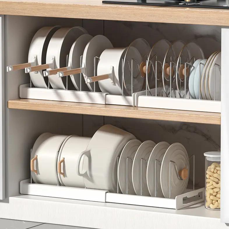 Pot Lids Organizer Rack for Cabinet and Countertop